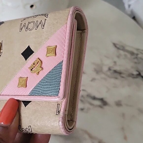 EUC MCM Trifold Leather Wallet - Picture 5 of 12